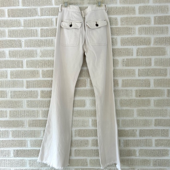 FREE PEOPLE Off White Denim Boot Cut Jeans - Picture 6 of 12